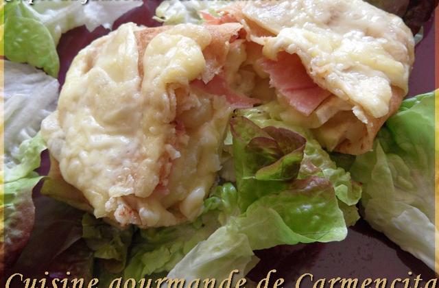 Crêpes façon raclette - Photo par Carmen