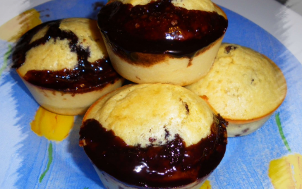 Muffins au cœur de pâte à tartiner Newtree - Photo par Sophie21