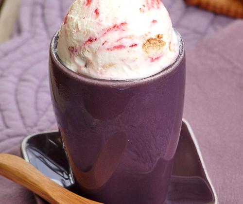 Glace cheesecake au citron & fraise - Photo par Carole Alter Gusto