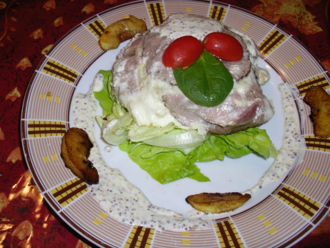 Gateau d'andouille aux 2 pommes - Photo par jp pascal