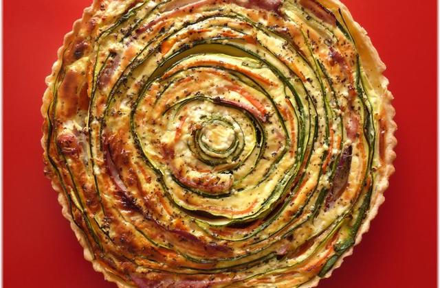 Tarte spirale courgettes-carottes jambon, St Môret® - Photo par Steph unegrainedidee