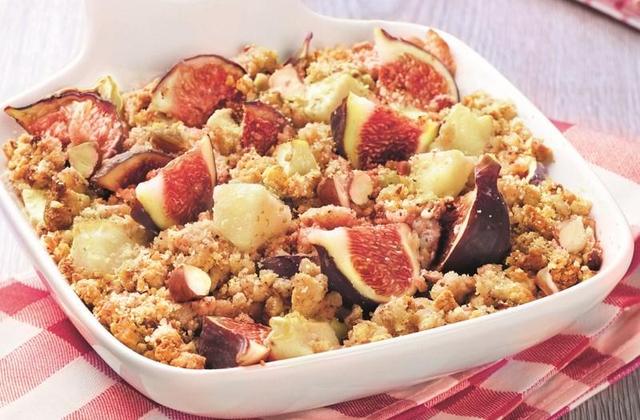 Crumble figues et pommes à ma façon - Photo par S’cuiz in