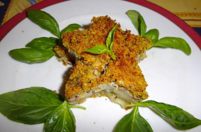 Gratin de bœuf au crumble de basilic - Photo par elvisa
