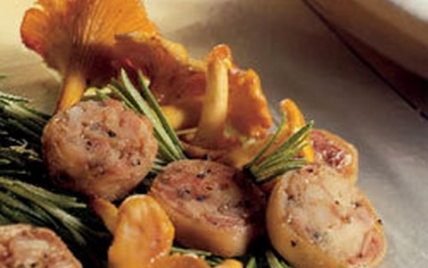 Poêlée d'andouillettes aux girolles - Photo par Le Porc