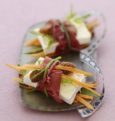 Bouchée gourmande de Caprice des Dieux et bresaola - Photo par Caprice des dieux