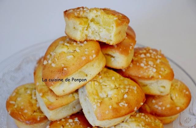 Muffin aux pommes et poudre d'écorce de combava - Ponpon