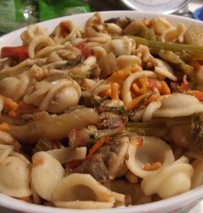 Salade d'orecchiette à la caponata - Diane et Nono