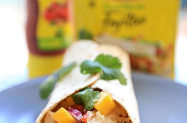 Fajitas au poulet et à la mangue - Photo par 750g