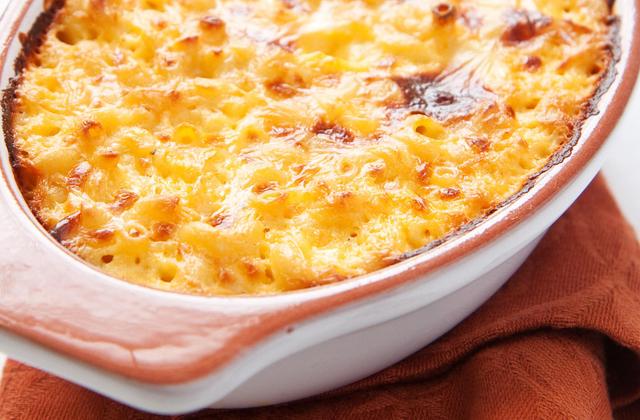 Gratin de pâtes au Bresse Bleu - Photo par 750g