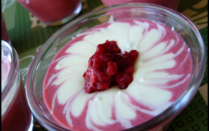 Verrine chocolat blanc & framboise - Photo par orne