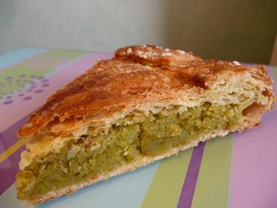 Galette des rois à la pistache - Photo par Charlotine - Les Yeux plus gros que le Ventre