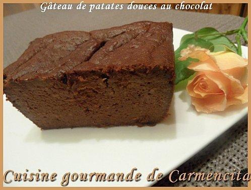 Gâteau de patates douces au chocolat - Photo par Carmen
