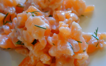Duo de tartare au saumon frais et au saumon fumé - Photo par florentin adeline