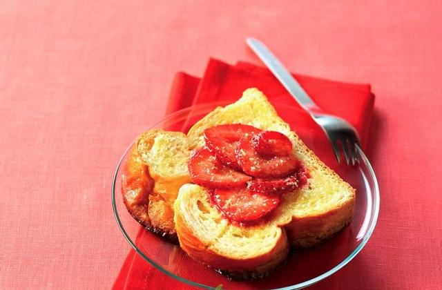 Tartine aux fraises - Cedus Le sucre