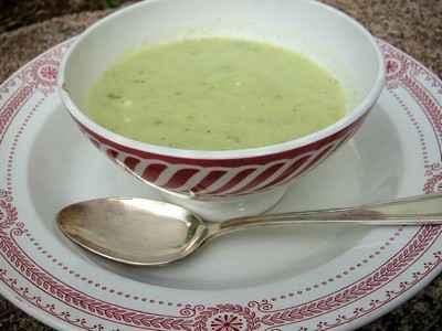 Velouté de courgettes au chèvre frais - Photo par agastache29