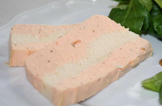 Terrine de saumon de Norvège et noix de Saint Jacques - Photo par vbonne