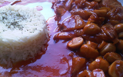 Escalope de dinde, sauce chasseur aromatisée au cidre - Photo par carose