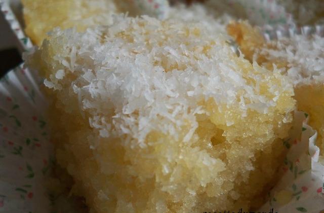 Basboussa à la noix de coco! - Photo par nadegeferrus