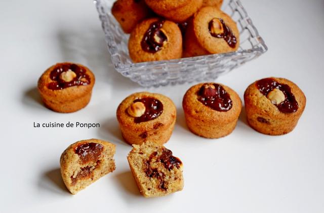 Petit moelleux à la confiture de gingembre et confiture de lait cacao - Photo par Ponpon