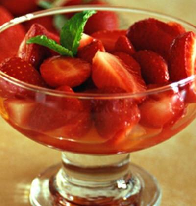 Soupe de fraises à l'orange - Photo par azouzas