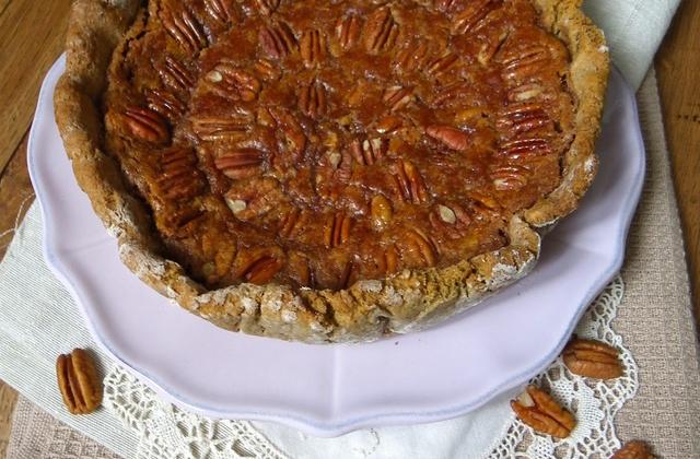 Pecan pie végétalienne - Photo par Rosenoisettes