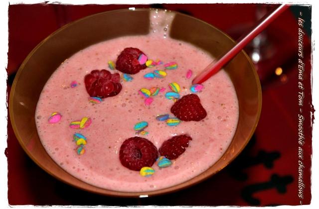 Smoothies aux chamallows - Photo par Les douceurs d'Ema et Tom