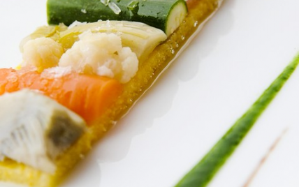 Variation de légumes, moelleux à la polenta - Anthony Cottarel