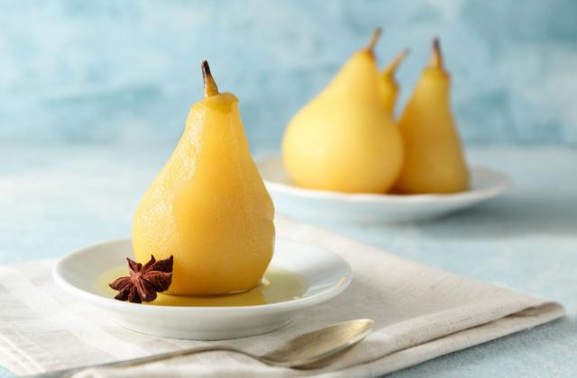 Poires pochées au thé - Photo par 750g