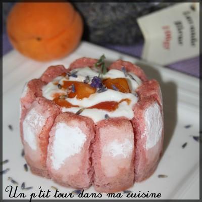 P'tites charlottes aux abricots, amandes et fleurs de lavande - Virginie92