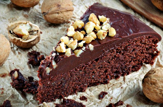 Gâteau au chocolat et aux noix - Photo par 750g