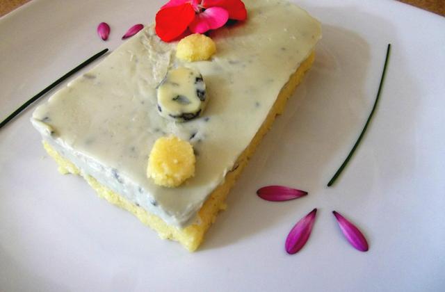 Tartine de polenta à la Fourme d'Ambert - Photo par nellyfCF