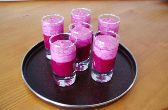 Verrines de betteraves bicolores - Photo par du plaisir dans ma cuisine