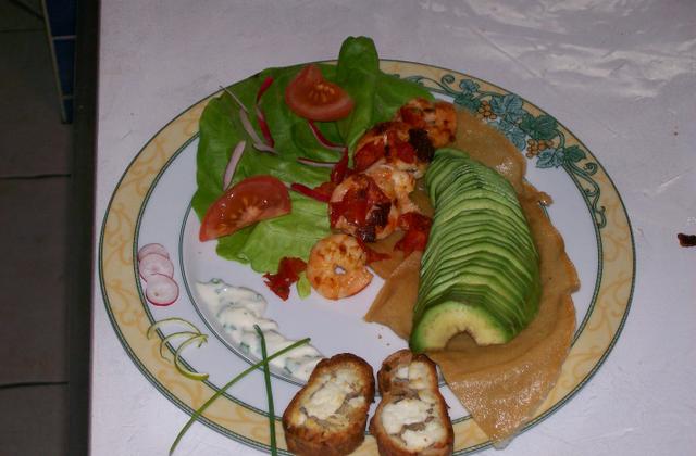 Salade de crevettes aux légumes variés - Photo par dianicR
