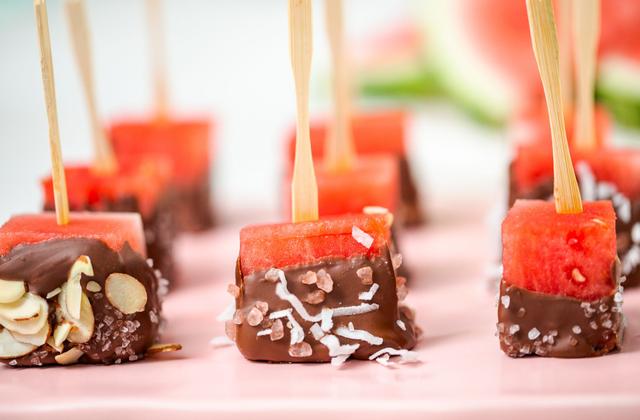 Sucettes de pastèque au chocolat - 750g
