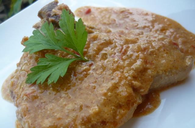 Côtes de porc au curry et lait de coco - Photo par virginLeC