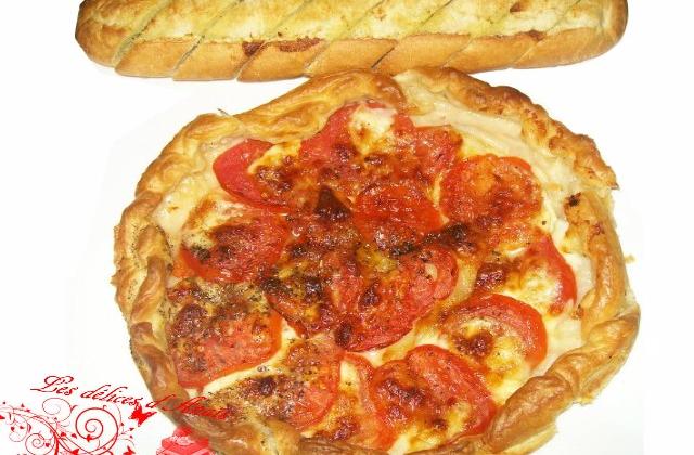 Tarte tomate et mozarella - les delices danais