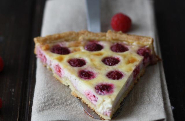 Tarte aux framboises et mascarpone - Photo par Nadia Paprikas