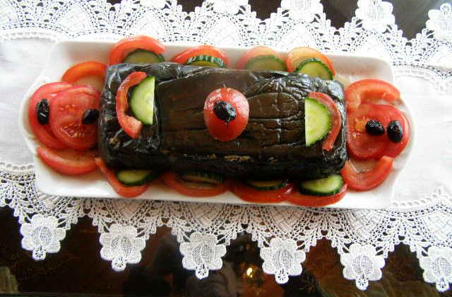 Cake aux aubergines (cuisson vapeur) - Photo par findv