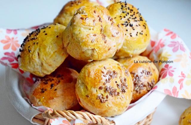 Petits pains au pesto d'olives et effiloché de porc - Photo par Ponpon