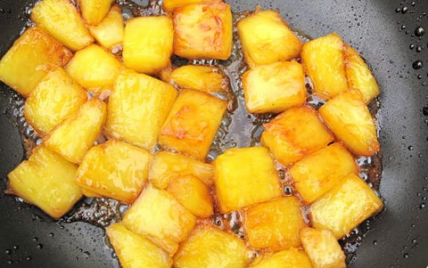 Ananas au caramel - Photo par leblog