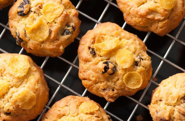 Cookies aux raisins secs et corn flakes - Photo par Chef Christophe