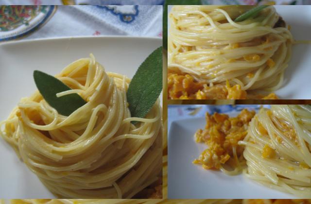 Cappelini con crema di parmigiano e zucca - Photo par manubartolini