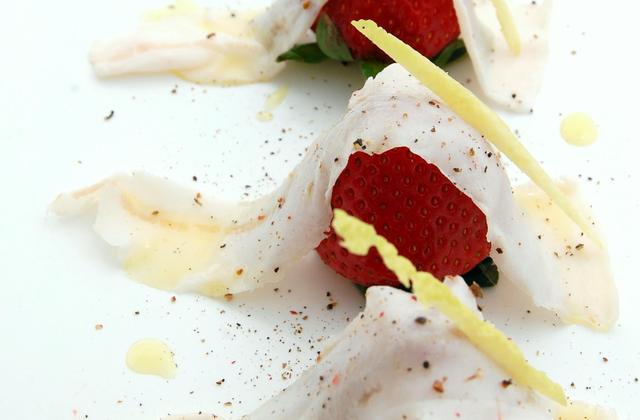 Fraises au lard et au cédrat - Photo par malikele