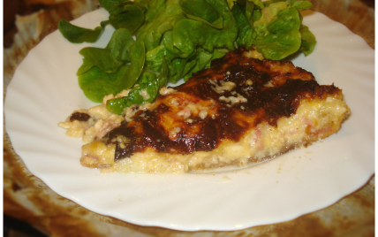 Tarte au jambon et chèvre frais - Photo par LUMEGOURMANDE