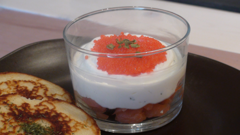 Verrine de saumon et mascarpone - Photo par cathyt0
