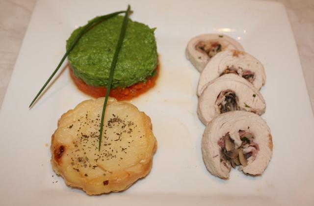 Roulé de dinde farcis aux champignons de Paris - Photo par jfheun
