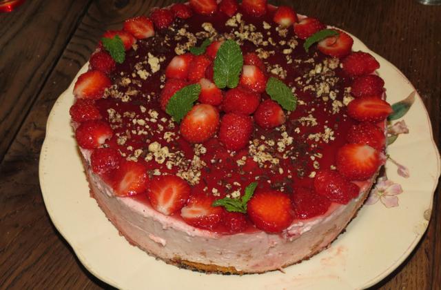 Le bavarois aux fraises - Photo par sophieleb