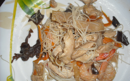 Nouilles chinoises au poulet - Photo par Lunathan