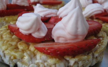 Galettes de riz aux fraises - Photo par 29solen29