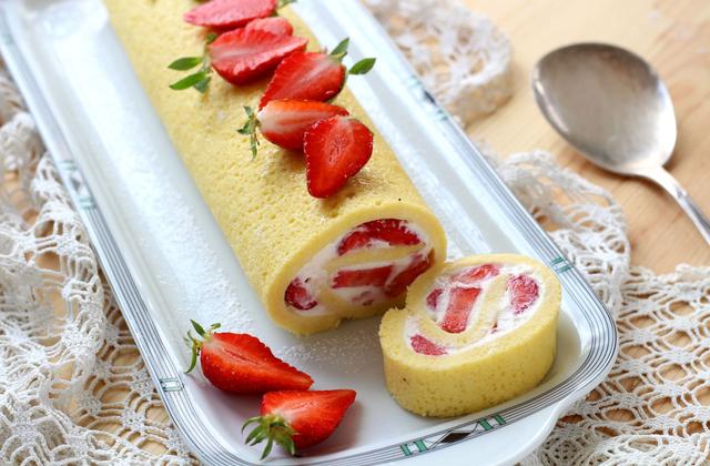 Gâteau roulé à la fraise - Photo par Silvia Santucci